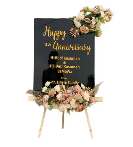 Papan Bunga Akrilik Kiping