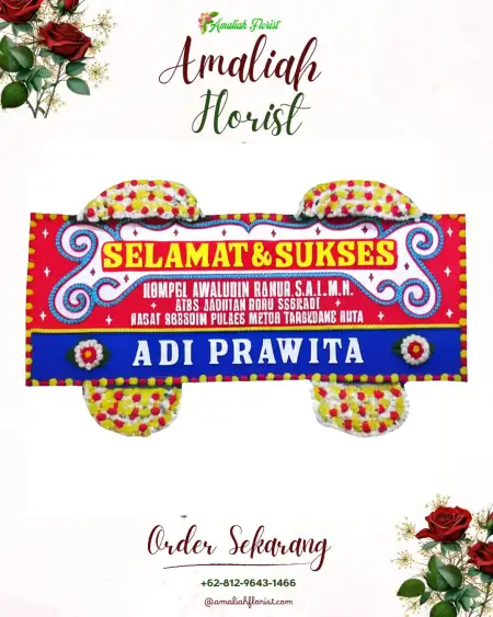 Papan Bunga Ucapan Selamat Kiping
